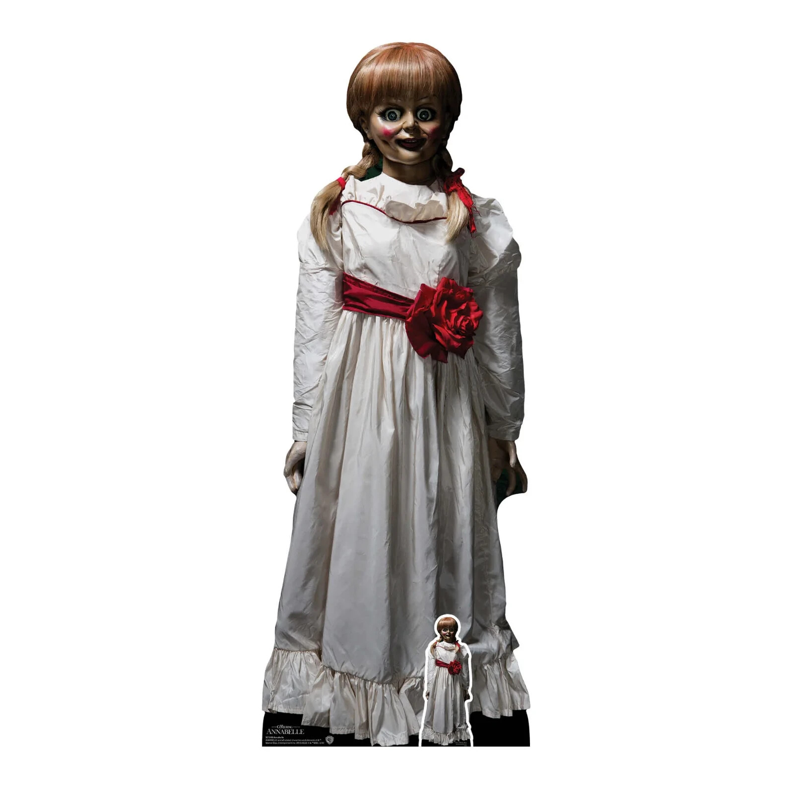 Annabelle (The Conjuring) Official Haunted Doll Lifesize + Mini Cardboard Cutout