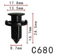 5PCS Fit Mitsubishi Lancer EVO Pajero VR4 MR200300 Fender & Bumper Push-on Clip