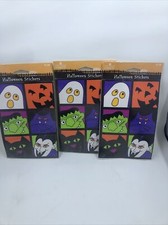 American Greetings Sticker Treat Pack Halloween, Ghost ,Pumpkin, Bat Please Read