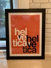 Helvetica Poster Print 18" x 24" Graphic Design Midcentury Modern