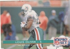 FREE SHIPPING-MINT-1992 Pro Set Louis Oliver #231 DOLPHINS PLUS BONUS CARDS