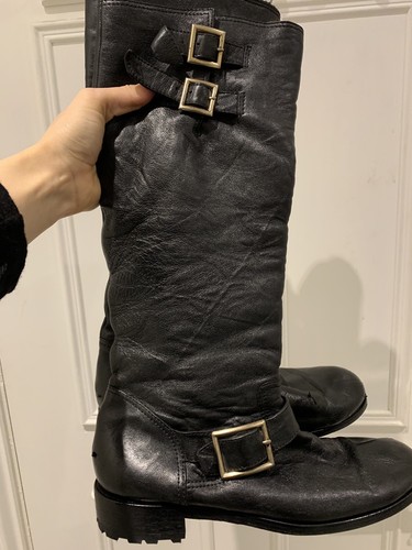 Jimmy CHOO Stivali alti con pelliccia di coniglio all'interno | eBay