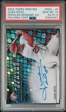 2022 Topps Pristine Popular Demand Juan Soto PSA 10 GEM MINT Auto Nationals