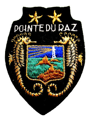 PATCH POINTE DU RAZ   FINISTERE   BRITTANY   Embroidered  