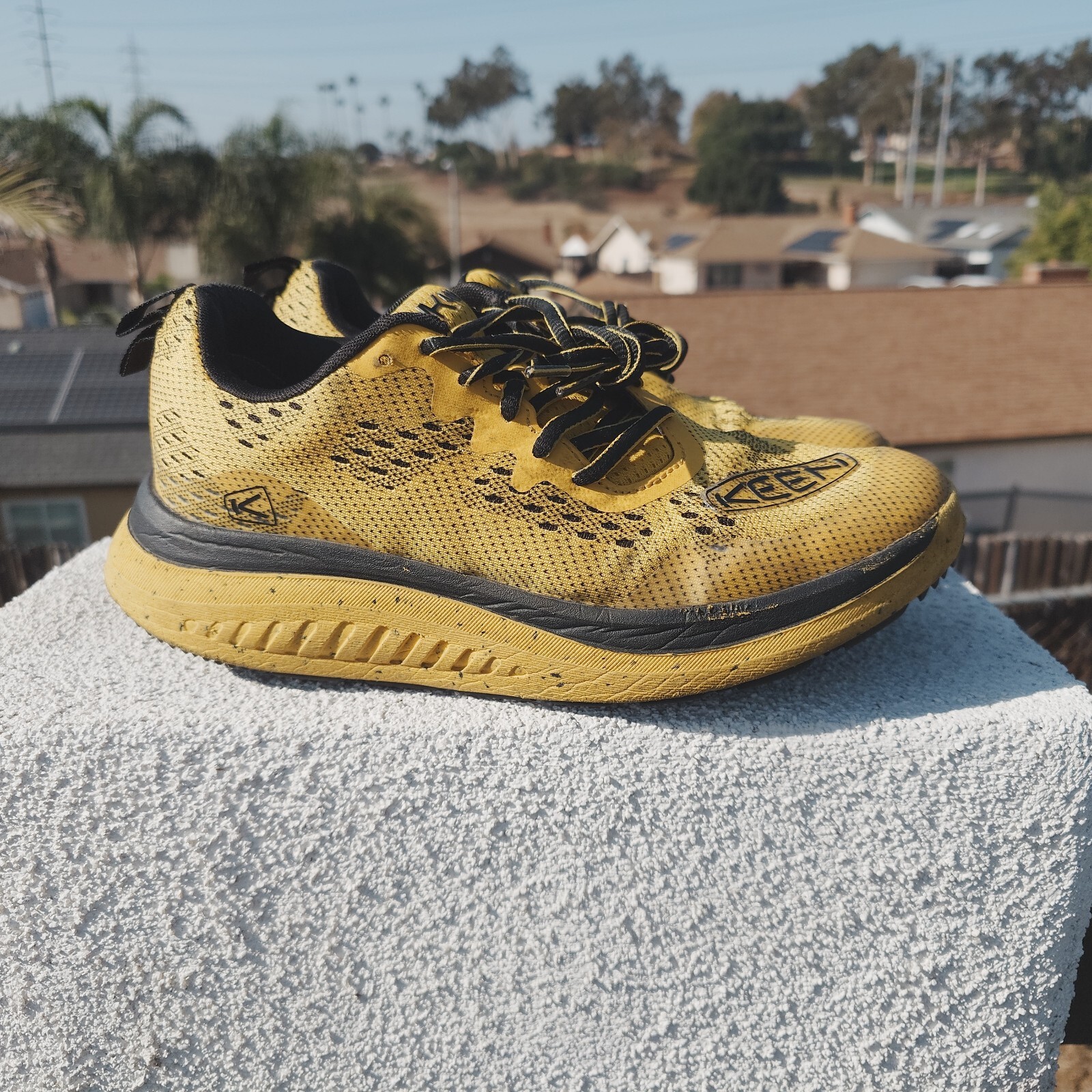 Keen Wk400 Sneaker da Passeggio Giallo Nero Uomo Taglia 8 1027483 Sneakers