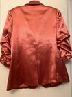 NEW Cinq a Sept Kylie Satin Jacket Blazer Rosewood Ruched 3/4 sleeves Size 6 NWT — photo 4