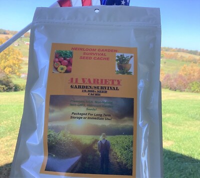 bag of flower seeds Perennial Flower Seed Collection – Non-GMO Heirloom Blooms for Pollinator  Gardens, Borders & Year-Round Color main image 1