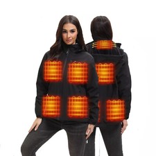 ARRIS Women's Heated Jacket with Upgraded Battery Pack Windproof Waterproof