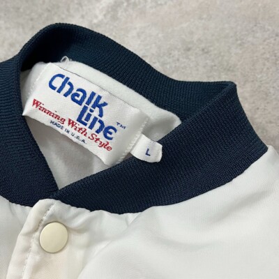 VTG 80s 90s MLB NEW YORK YANKEES CHALK LINE FANIMATION JACKET SIZE