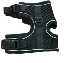 Rabbitgoo Medium No-Pull Black Dog Harness Adjustable  Reflective NWOT