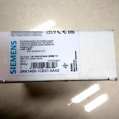 NEW In Box Siemens 3RK14001CE010AA2 3RK1400-1CE01-0AA2 quality assurance