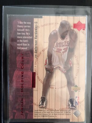 1998-99 UD Hardcourt Jordan Holding Court Anfernee Hardaway RARE