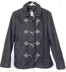 NWT Black GAP Jacket Women's Peacoat Size Small
