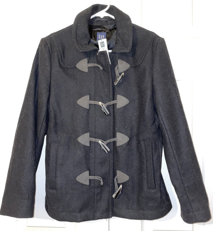NWT Black GAP Jacket Women's Peacoat Size Small