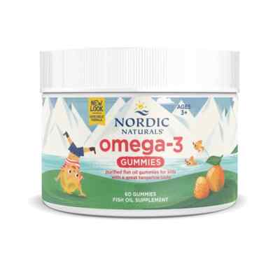 Nordic Naturals Nordic Omega-3 Gummies 82mg Mandarinen Leckerli - 60 Gummis
