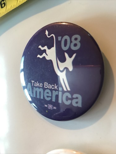 Obama Biden Lot Of 2 Take Back America President PinBack Button Pin Vintage C8 - Picture 3 of 5
