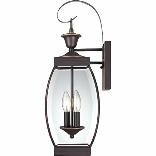 Quoizel OAS8408Z Two Light Outdoor Wall Lantern Fixture, Bronze Finish, 21" - Picture 2 of 3