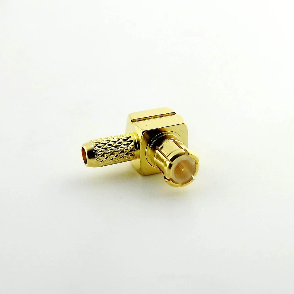 10pcs MCX Male Plug Right Angle Crimp For RG174 RG316 RG188 Cable RF Connector - Image 3 of 4