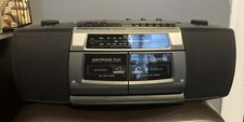 Lenoxx Sound Boom Box Am/Fm Dual Cassette Recorder Model NO.CT-769 TESTED
