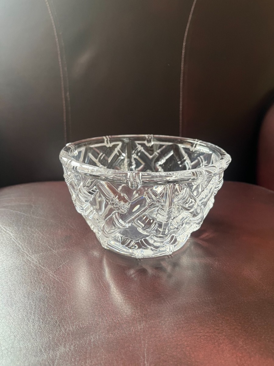 Tiffany Crystal Bamboo Bowl by Tiffany & Co 6.25