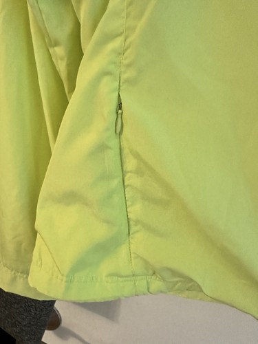 MPG Bright Yellow Jacket Full zip pockets thumb holes Size S Running Gear - Picture 6 of 8