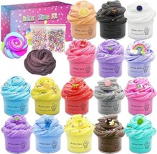 15 Pack Butter Slime Kit, with Mint Slime, Wa...