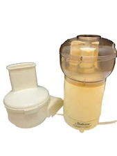 Vtg SUNBEAM Oskar 14081 Food Processor MADE IN FRANCE Mini Chopper Slicer Tested