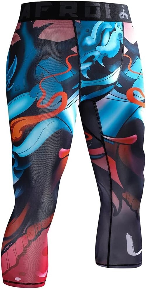 LAFROI Men's Compression Fit 3/4 Tights Leggings Vengeance Medium (2 Pack) eBay