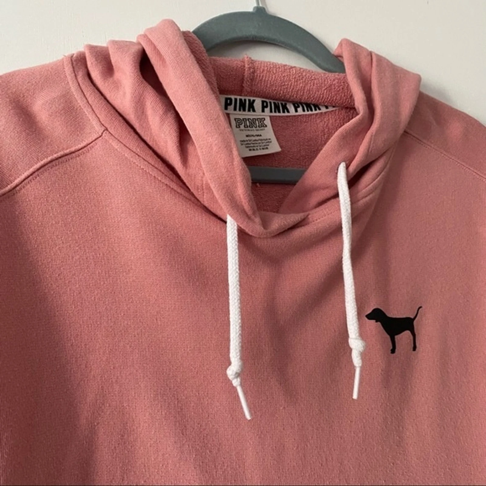 UNDERCOVER Felpa con cappuccio oversize Victoria's Secret ROSA malva begonia rosa minimalista