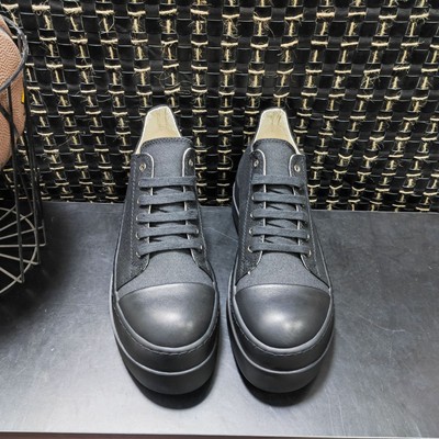 rick Canvas thick-soled heightening low-top shoes owens