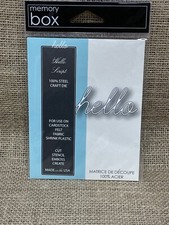 Hello Metal Die Cut Memory Box Craft Cutting Dies