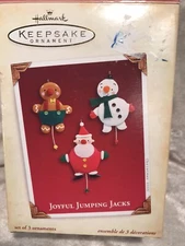 Hallmark 2005 Joyful Jumping Jacks Christmas Ornaments
