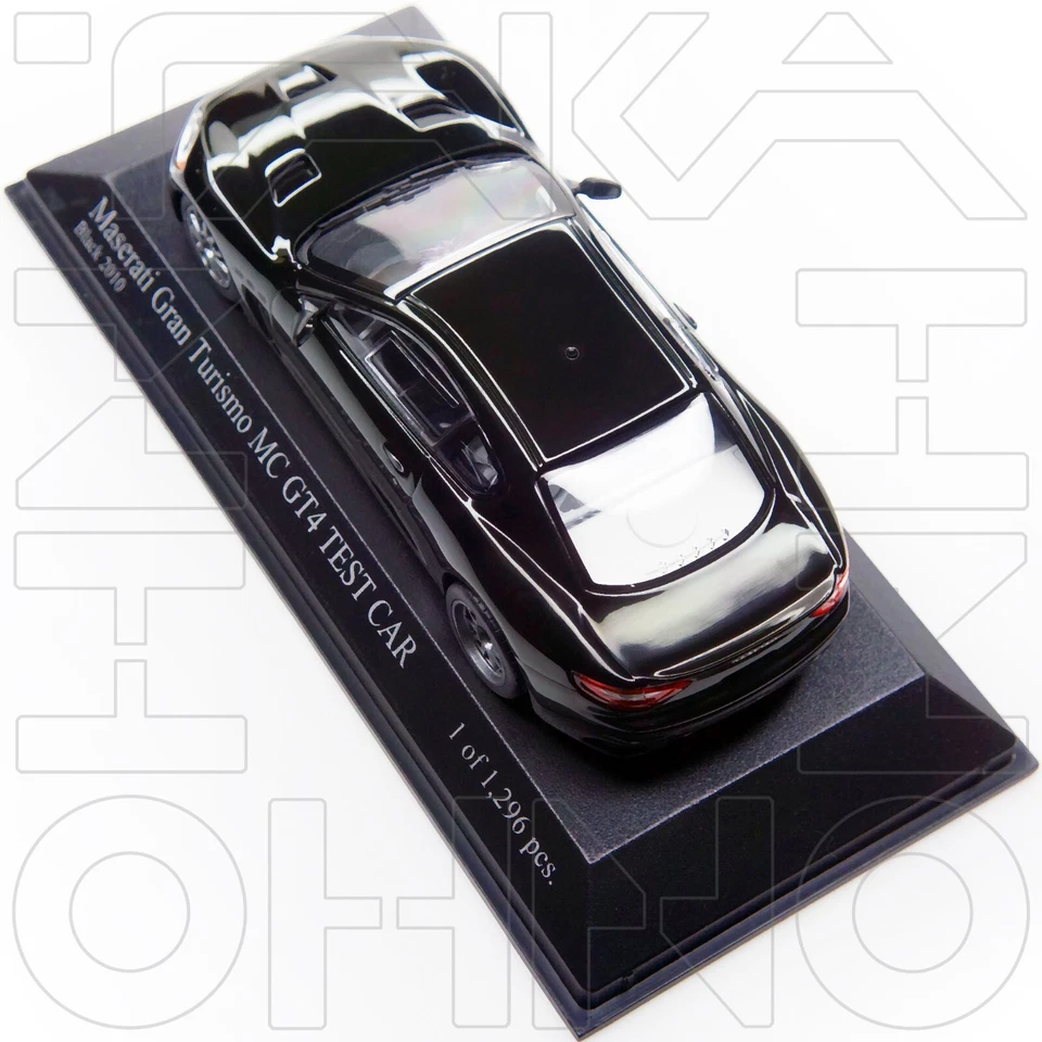 MASERATI GRAN TURISMO MC GT4 TEST CAR 2010 MINICHAMPS PMA 1:43 400101202 BLACK - Image 4 of 4