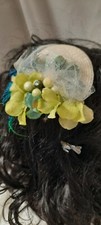 Spring-Summer Fascinator Beige/Green
