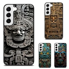 For Samsung Galaxy Z Fold Flip 3 4 5 6 Hard Black Case scary face Maya