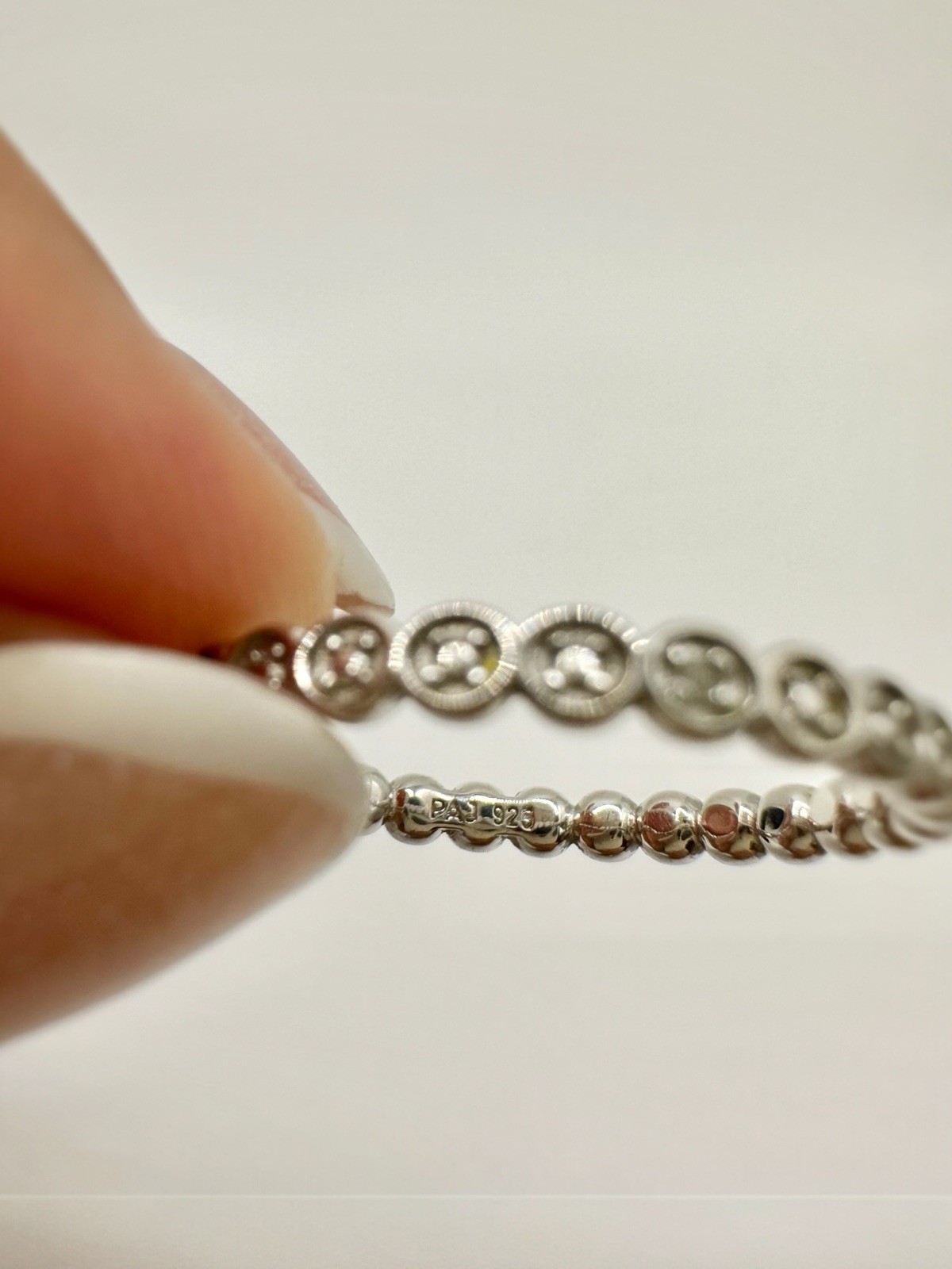 PAJ 925 Sterling Silver Eternity Stack Ring Bezel… - image 4