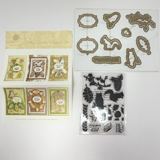 Anna Griffin MINI NATURE Stamps Dies Lot Set Owl Squirrel Leaf Acorn NEW