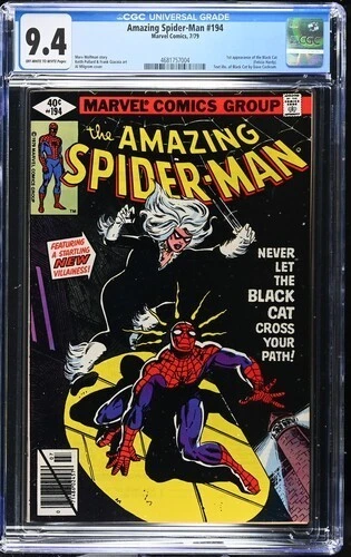 Amazing Spider-Man #194 CGC 9.4 1st App of the Black Cat