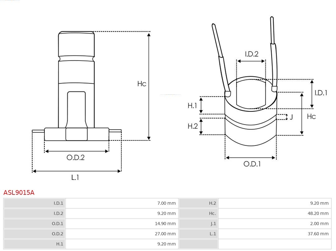 ✅Fits AS ROZRUSZNIKI I ALTERNATORY ASL9015A ALTERNATOR COMMUTATOR   ⭐UK Seller⭐
