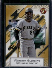 2025 Topps Pristine #135 Roberto Clemente Gold Refractor #/50