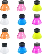 12 PCS Soda Can Lids Reusable Bottle Fizz Lid Caps Can Covers for Beer Carbonate