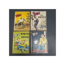 Lotto di 4 fumetti Tex, mensile anni '60. Condizioni mediocri con strappi