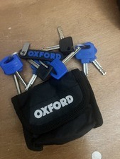 Oxford keys for a motorbike chain lock clutch lock & disc lock etc  