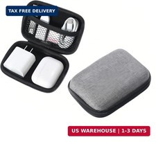 Chinshwehaw Electronic Accessories Organizer Bag: EVA Hard Shell Shockproof, Har