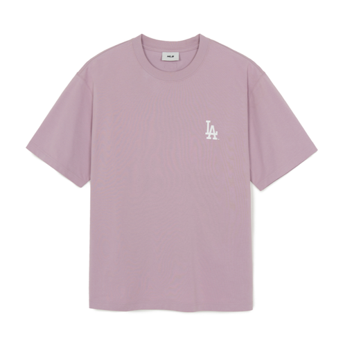 MLB Korea Basic Street Color Letter Oversized T-Shirt LA Dodgers Casual Top Tee - 第 2/7 張圖片
