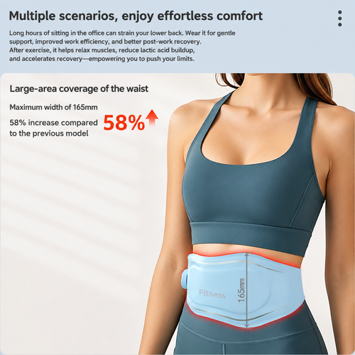 Electrostimulateur EMS Ceinture de Massage TENS Dual Puls 12 Programmes Numérique DHL - Photo 3/16