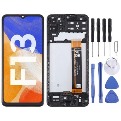 Ersatz LCD Bildschirm Digitizer mit Rahmen für Samsung Galaxy F13 SM-E135F