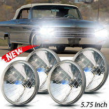 5.75 5-43 Inch Round Front Halogen Headlight For Ford Galaxie 500 1962-1974