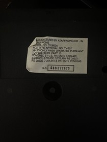 Atari 2600 System Bundle with Console Black With 6 games No Controllers