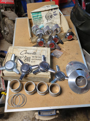 Lot Of 2 1976-82  Vintage Corvette  Spinner Kits Made By EC Products 